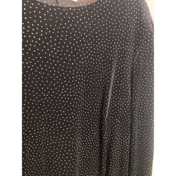 VINTAGE X RONNI NICOLE 90s Y2K Velvet Black XL Midi Sexy Dress Sparkle New Years - Picture 2 of 7